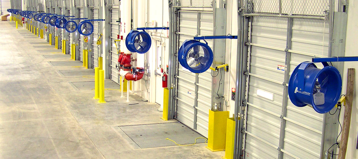 dock fans | high velocity fan | warehouse products